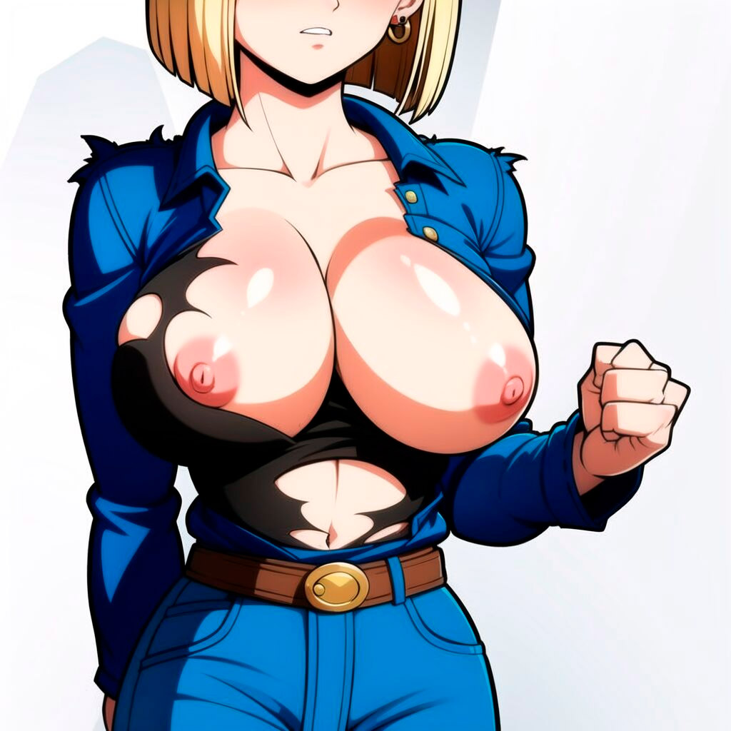 Pack de fotos Android 18 pelada 1