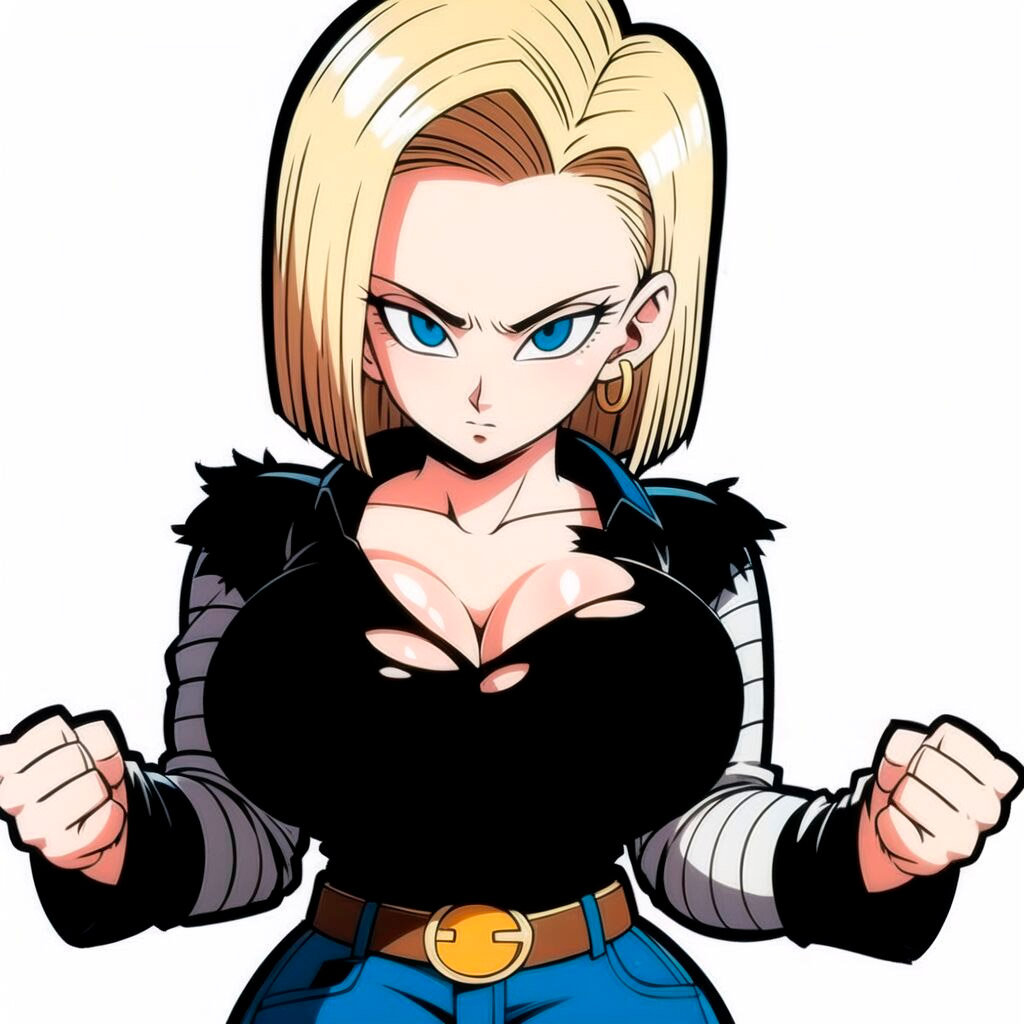 Pack de fotos Android 18 pelada 1