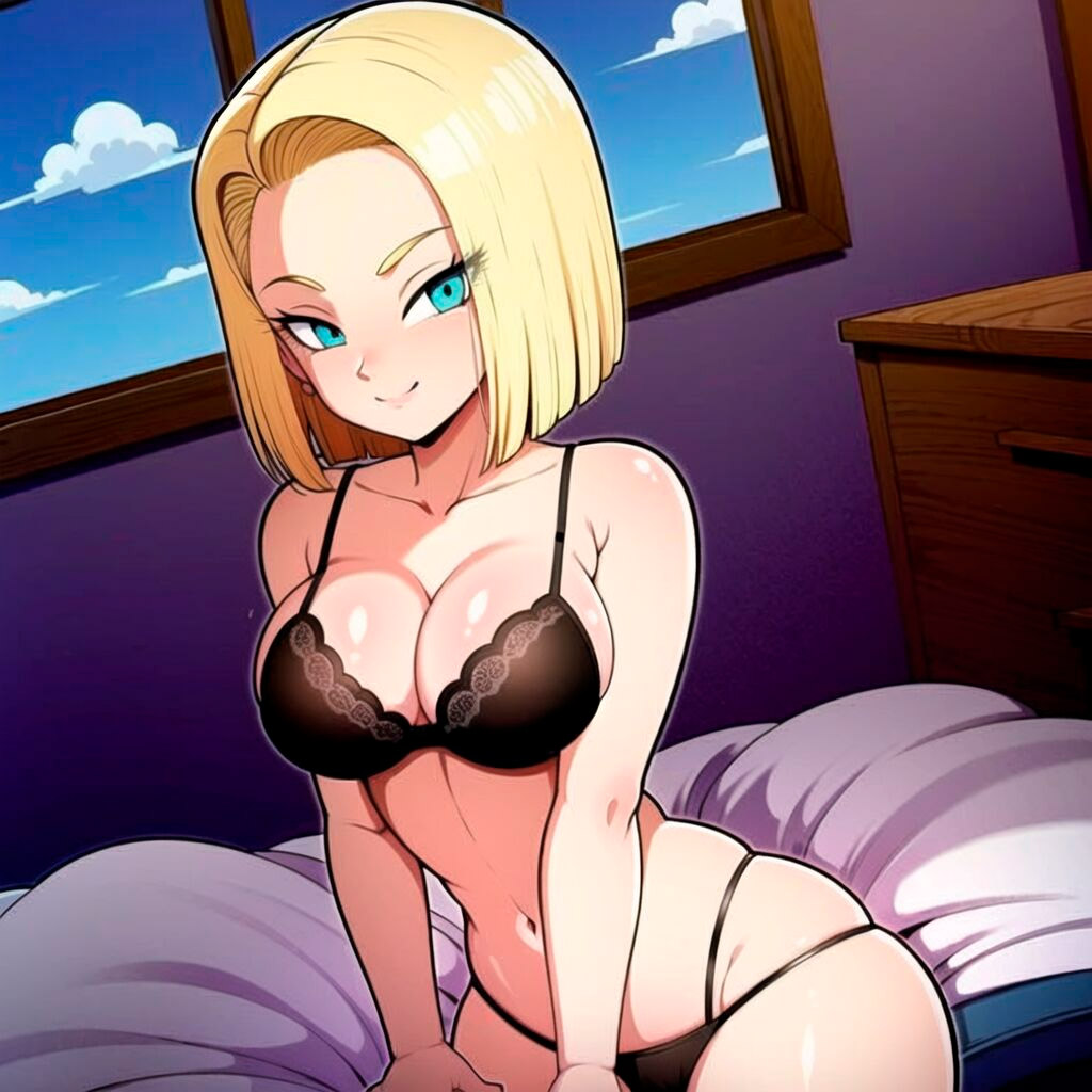 Pack de fotos Android 18 pelada 1