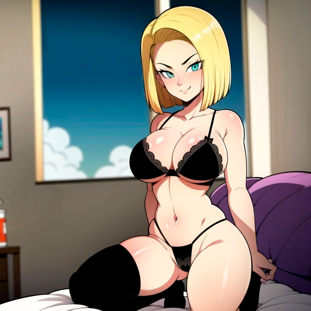 Pack de fotos Android 18 pelada 1