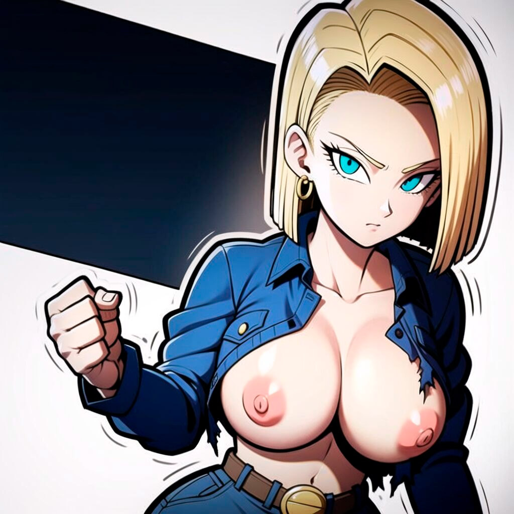 Pack de fotos Android 18 pelada 1