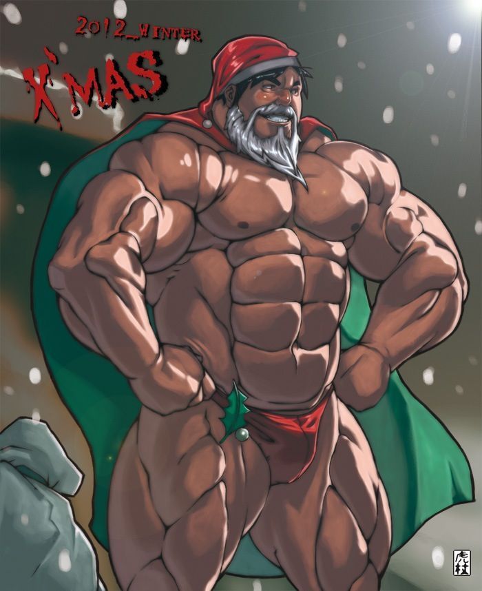 Cartoon Gay Vestidos de Papai Noel 1