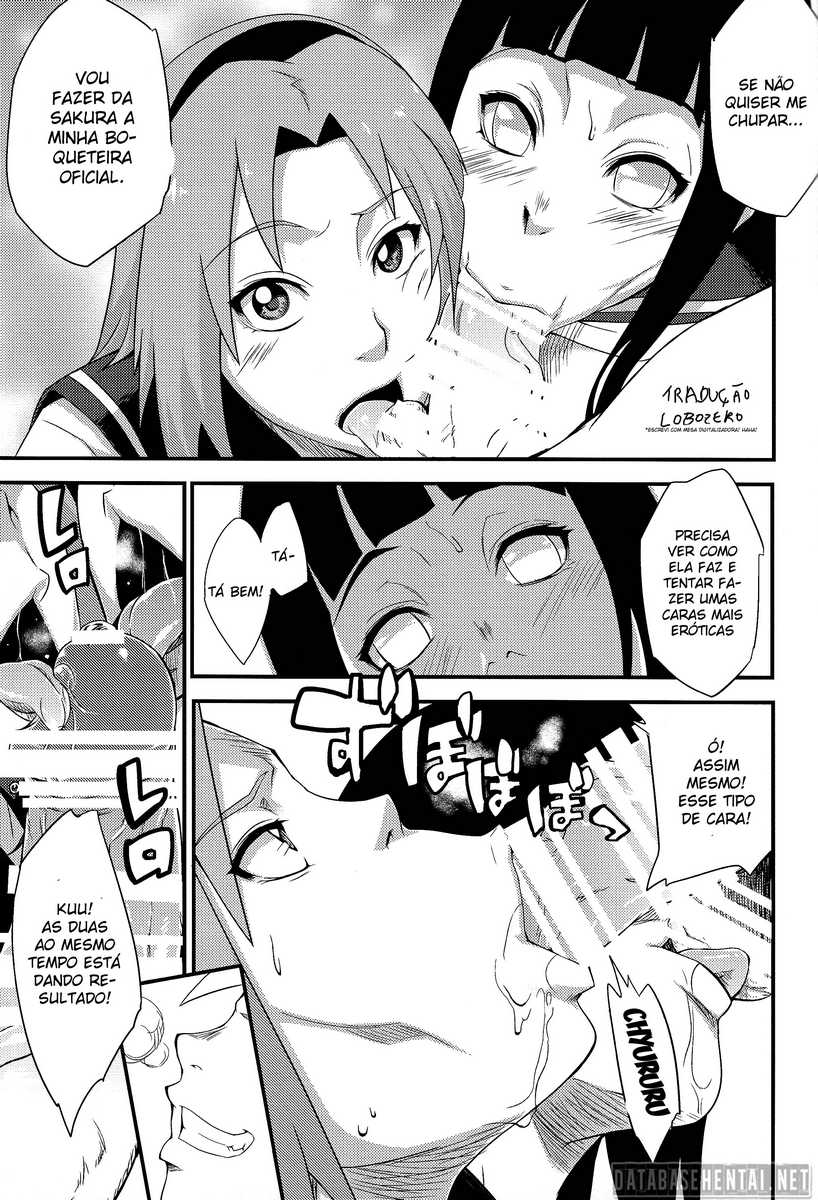 Sakura e Hinata seduzindo Naruto 1